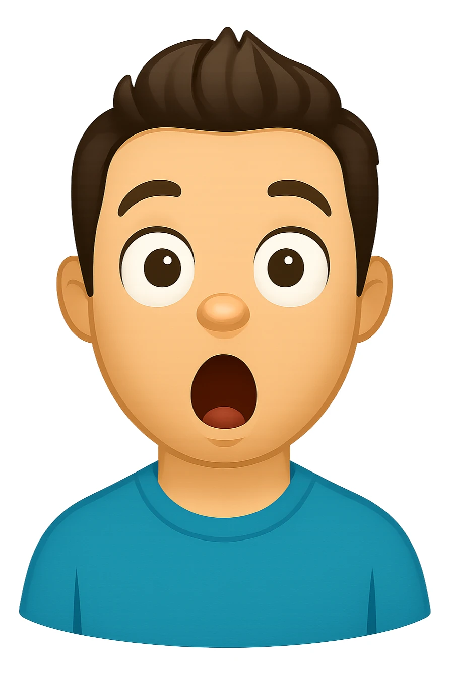 Стиль - мультяшный emoji. Максимально похожий персонаж на того, что на фото. Фон прозрачный sticker