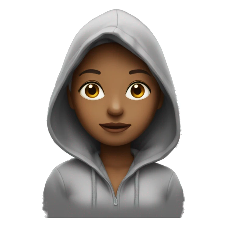 Girl with hoodie  sticker