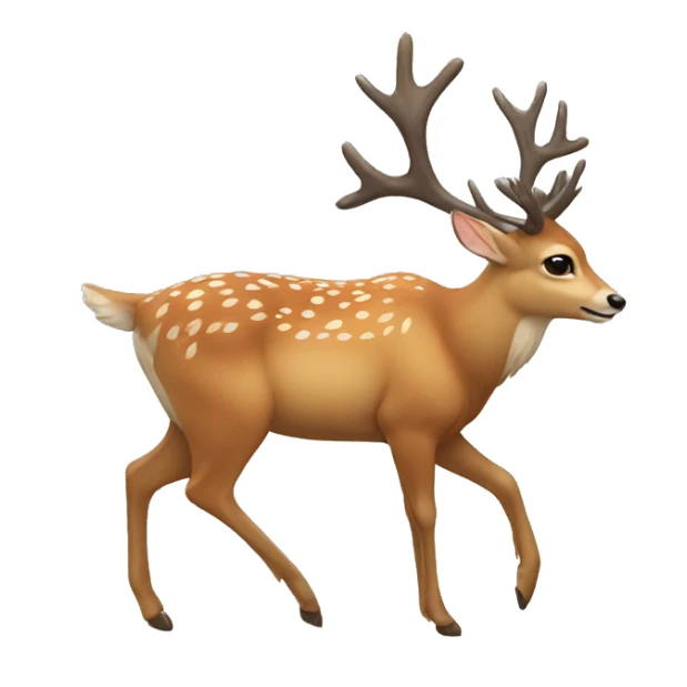 deer feder sticker