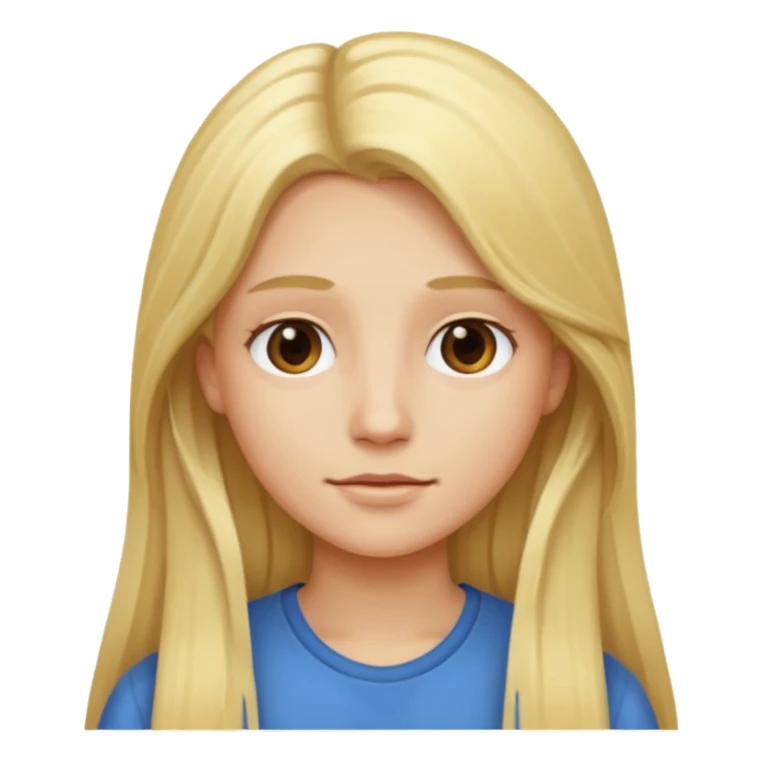 Use first image with blonde hair but make it longer  sticker