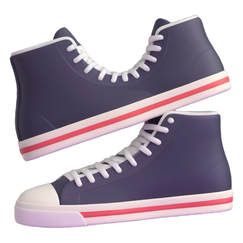 pair of retro sneakers sticker