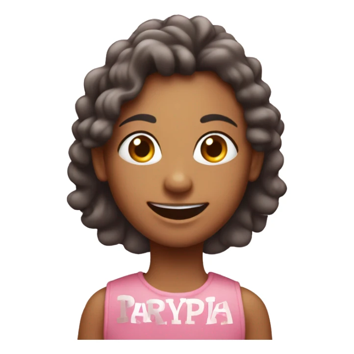 happy birthday sign with the word Priya light pink sticker