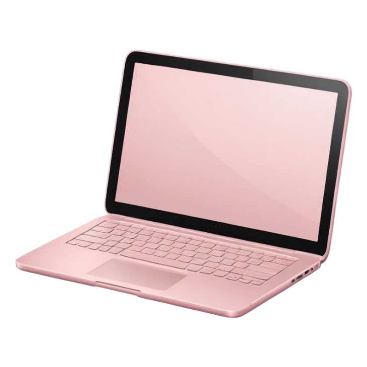 light Pale Pink laptop not macbook sticker
