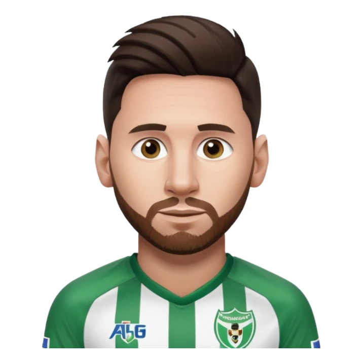 Messi con la camisa de atlético nacional sticker