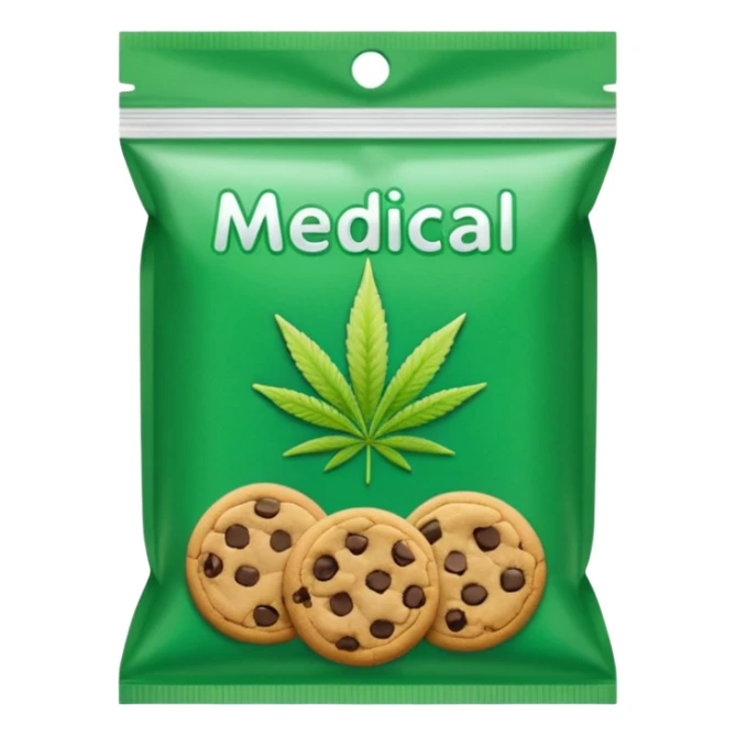 Weed pound baggie with the name medical cookies on it

 sticker
