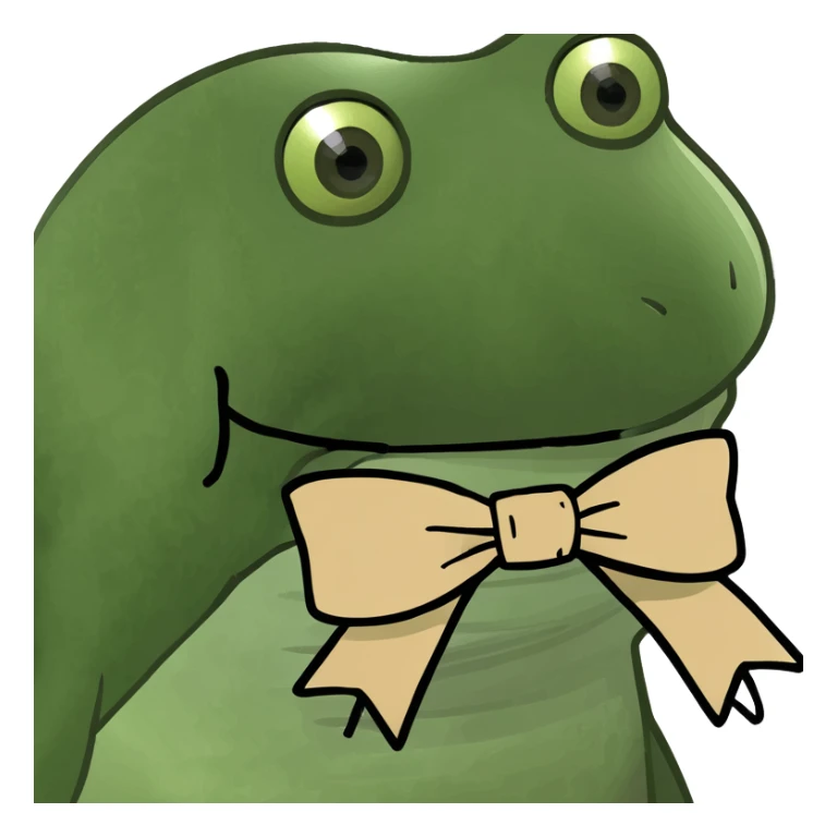 one gold paper clip with a beige bow in the middle sticker