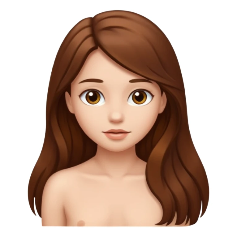 À naked girl sticker