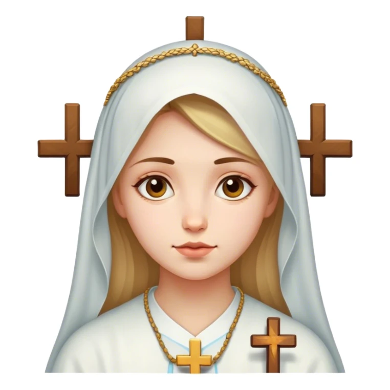 ortodox girl with cross sticker