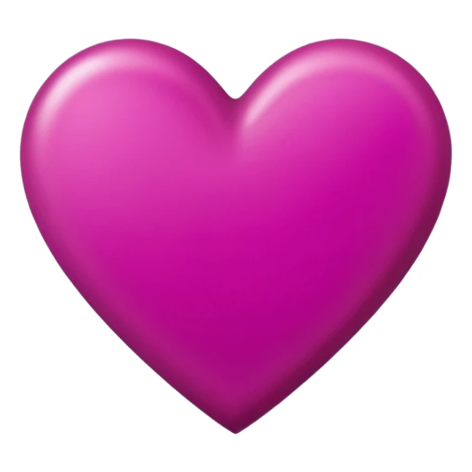 heart with a velvet magenta center sticker