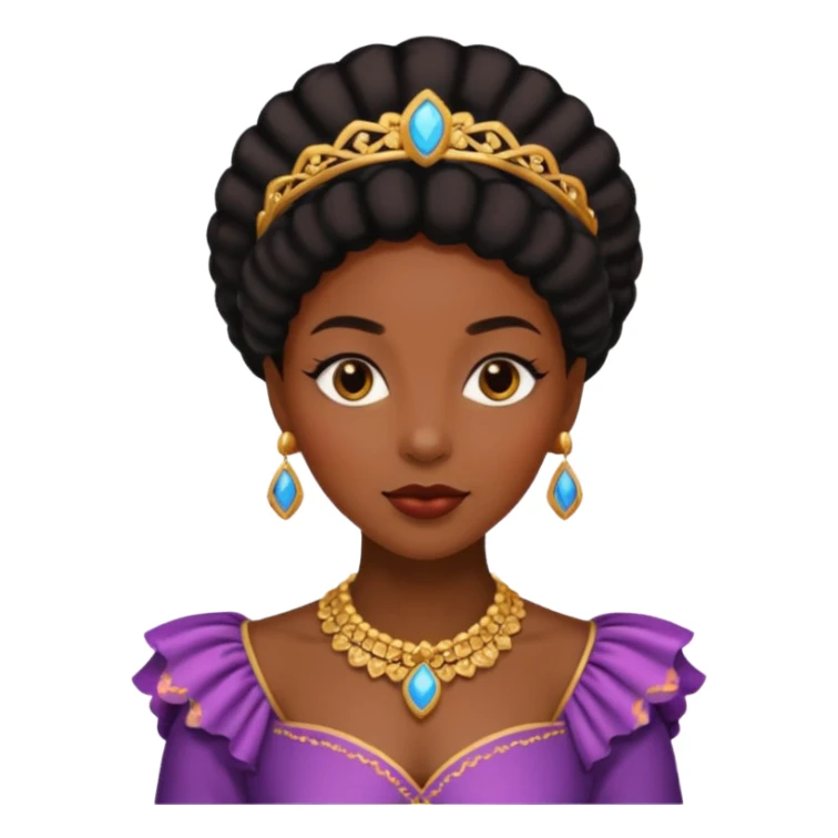 A black lady wearing fancy clothes sticker