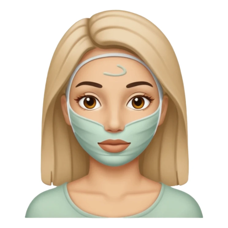 women beauty facial clay mask sticker