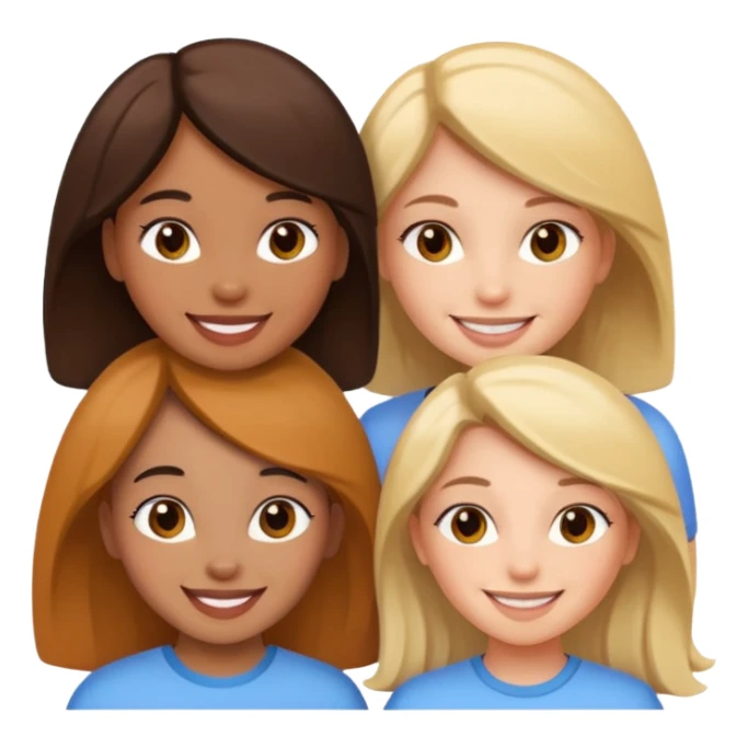 3 girl best friends sticker
