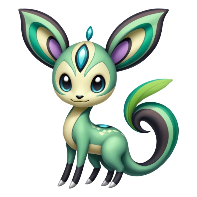 Colorful Exotic Meloetta-Virizion-Venom-Stitch-Fakémon-creature-hybrid sticker