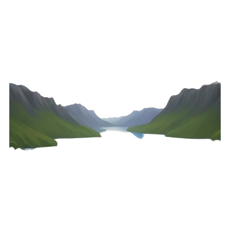 Lake the shape of a heart  sticker