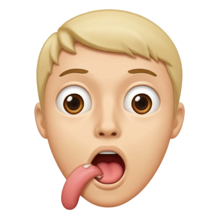 person with foot in mouth sticker