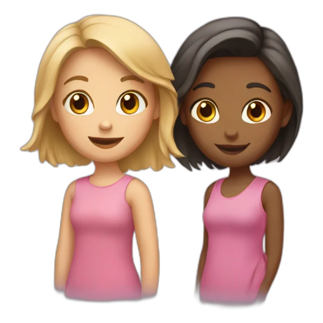 3 girls standing sticker