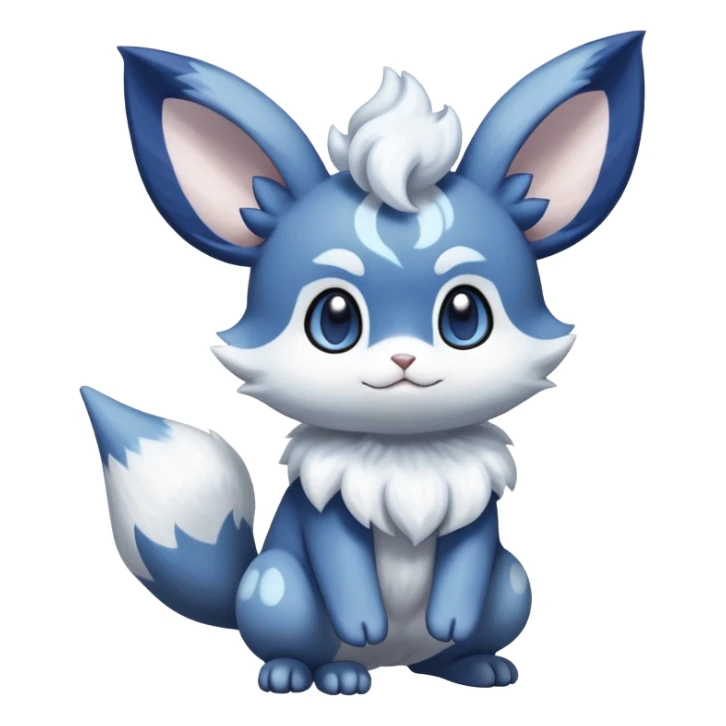 Meowstic-Minccino-Espurr-Fakémon-hybrid-creature (full body)  sticker