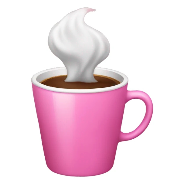 Pink coffee sticker