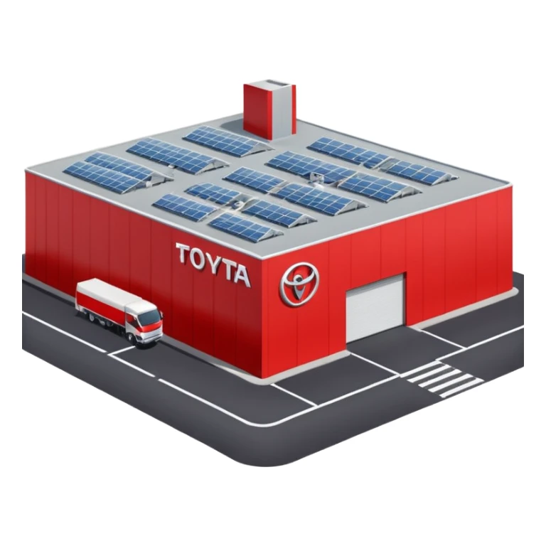 red toyota Distribution centre sticker