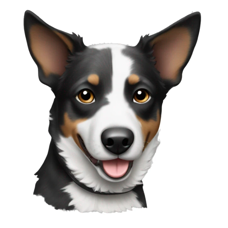 Black and White Australian Cattle Dog sticker