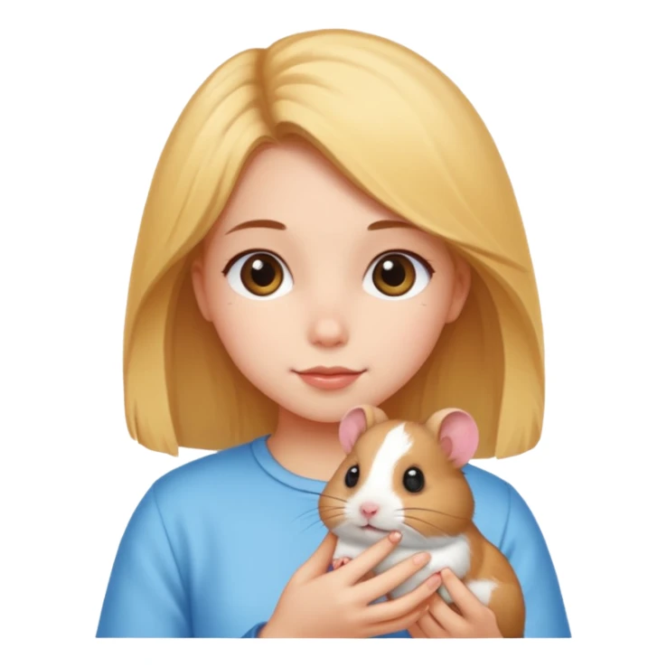 hamster ponpon girl  sticker