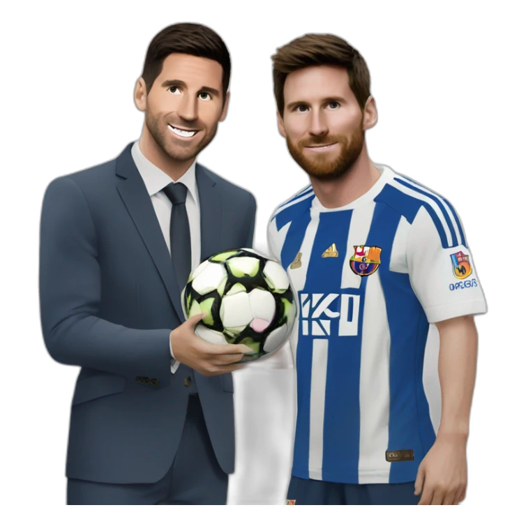 Christiano Renaldo qui met une gifle à Léo Messi sticker