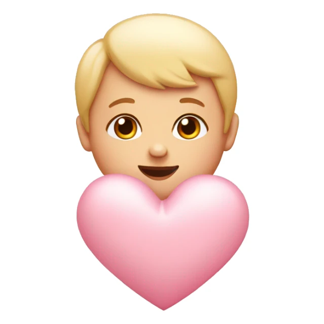 Baby pink heart sticker