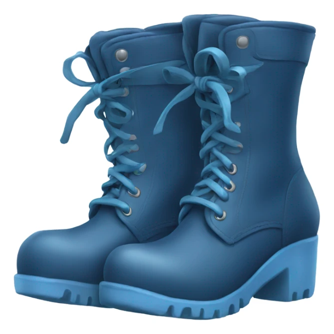 a large blue boot for woman sticker