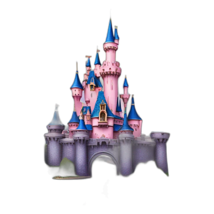 sleeping beauty castle disneyland paris sticker