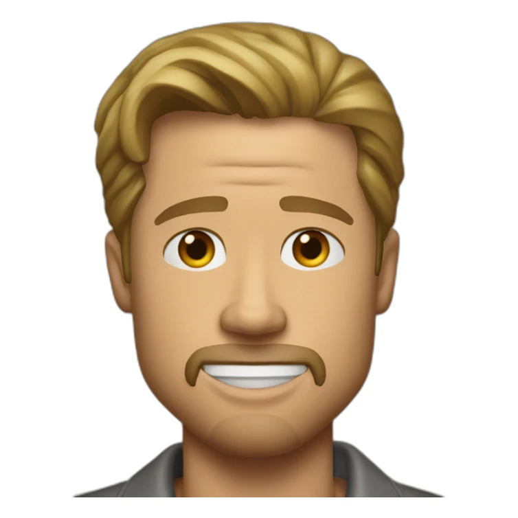 brad pitt lunnete sticker