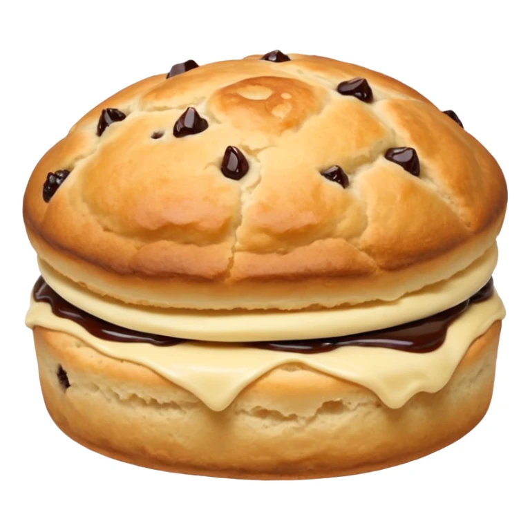just one scone, with no layers or filling in the middle sticker