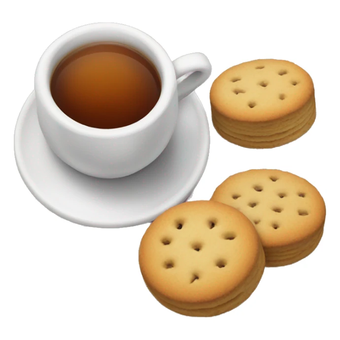 Cup of tea and biscuits  sticker