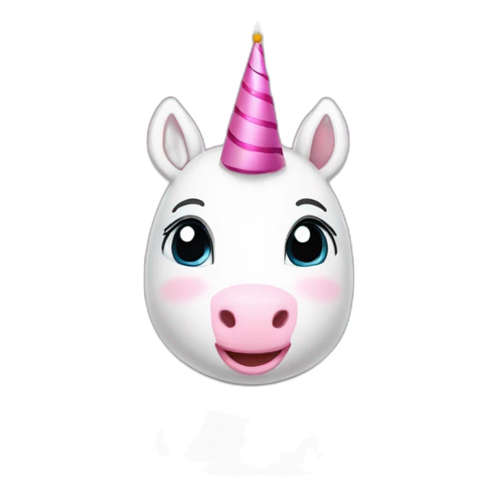 Schriftzug happy birthday mit Einhorn sticker