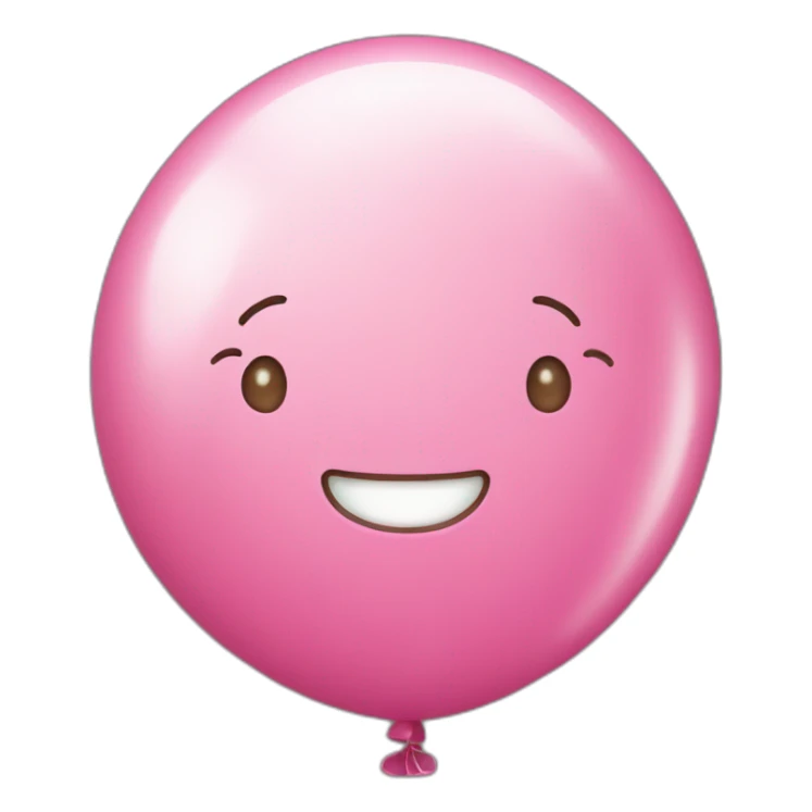 pink baloon coriandoli party sticker