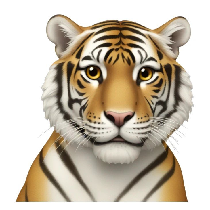 tigre blanco cuerpo entero  sticker