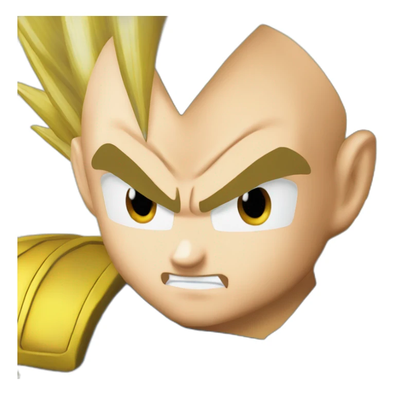 vegeta blond beard sticker