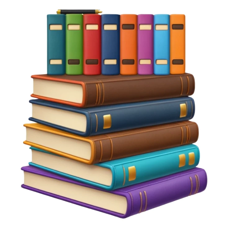 Laptop and books  sticker