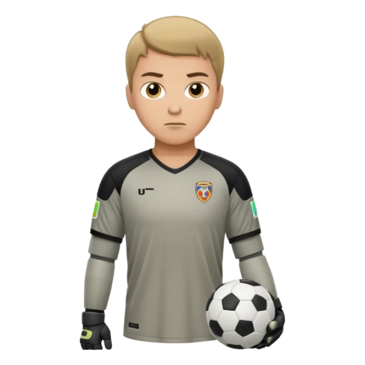 soccer goalkeeper standing ready for a penalty sticker