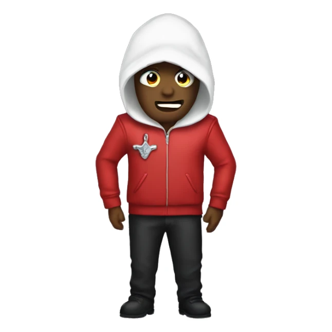 Cardninal copia from ghost band red outfit  sticker