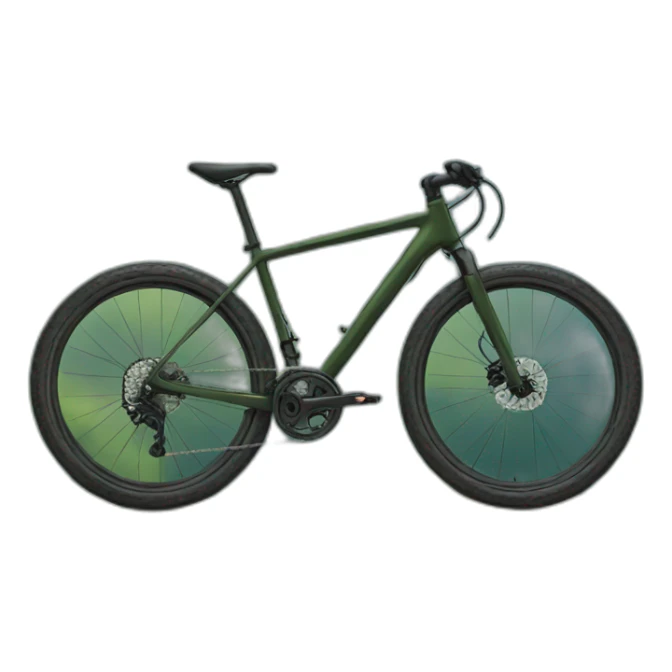 bike in the mountains sticker