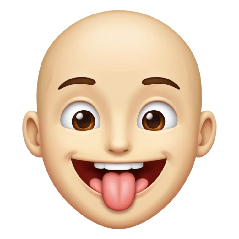 tongue and smile sticker