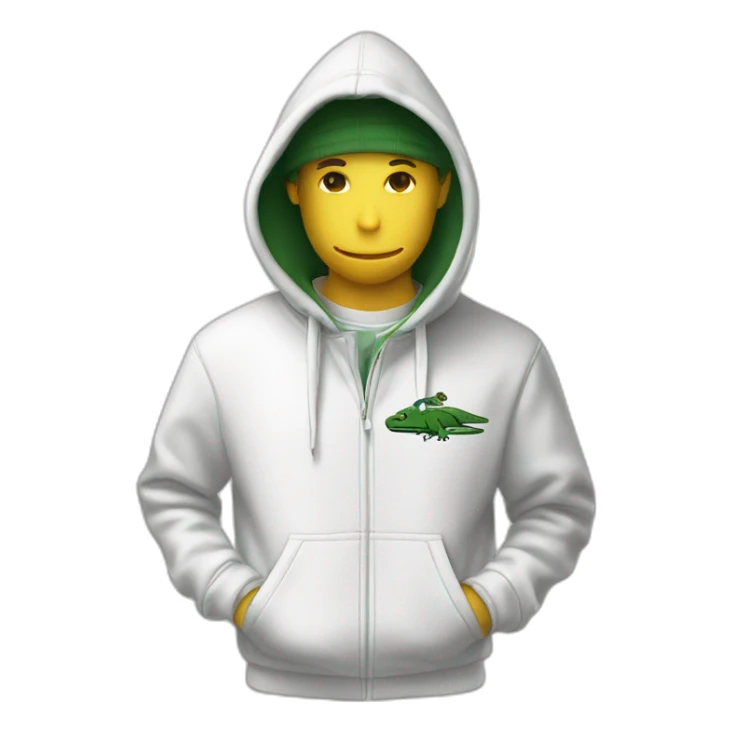 Lacoste smoking friends with white lacoste hoodie sticker