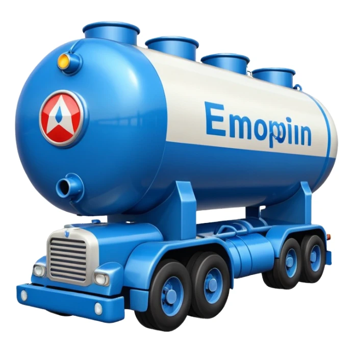 create an ultra realistic American modern gas tanker sticker