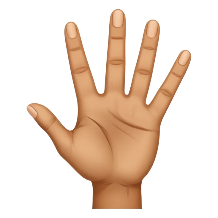 A hand where the palm is facing the towards the user and only the middle finger is bent in a 90 degree angle and rest of the 4 fingers are pointing upward sticker