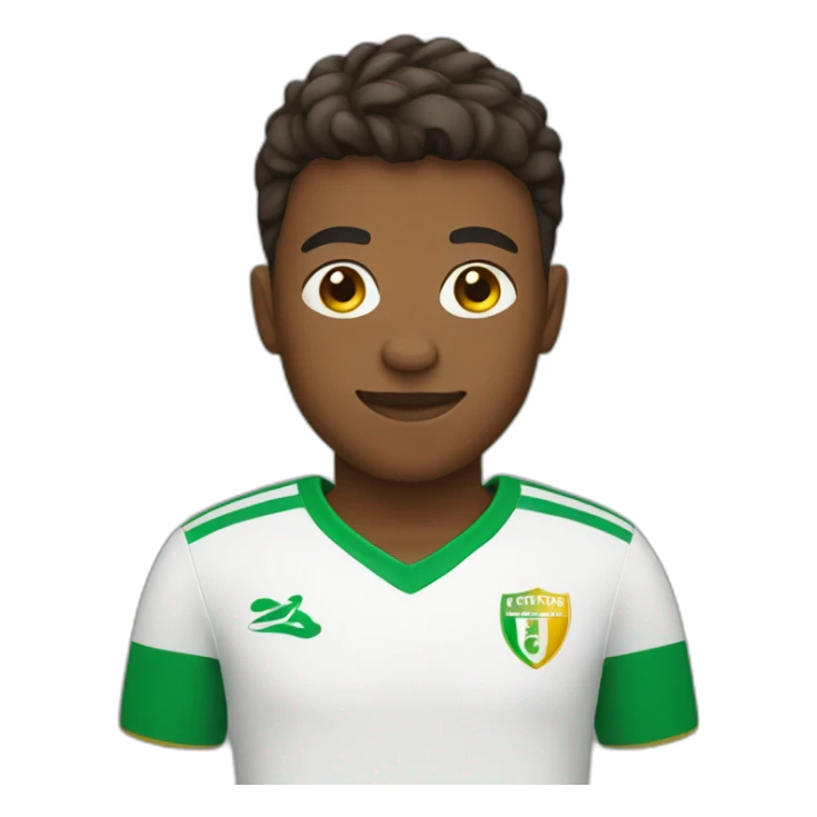 Boy wear a football kit sticker