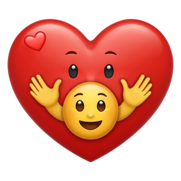 Susunkan aku emoji menjadi sebuah gambar love sticker