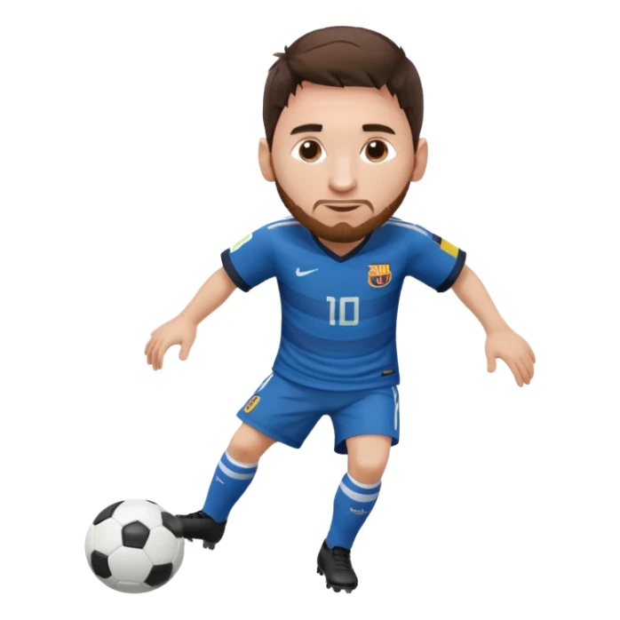 Messi avec le ballon sticker