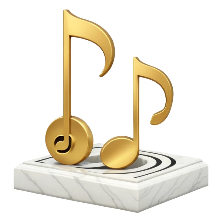 grave with music note white nice design sticker