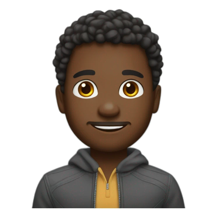 A little African with say hello my names is mathias sticker