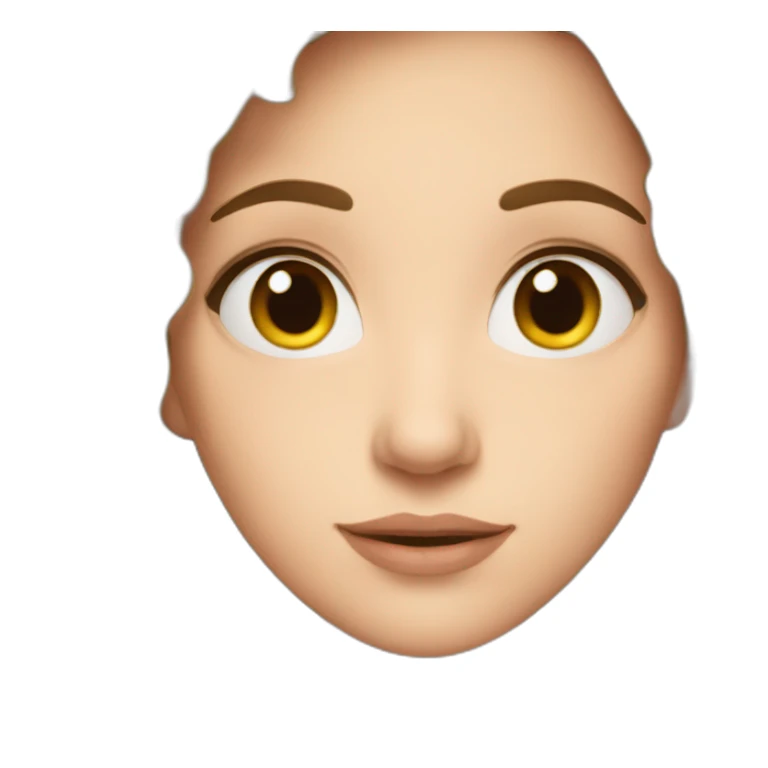 Erin brown hair sticker